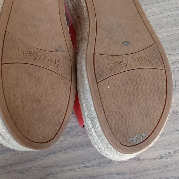 Franco Sarto Red Slide Sandals - Picture 10 of 12